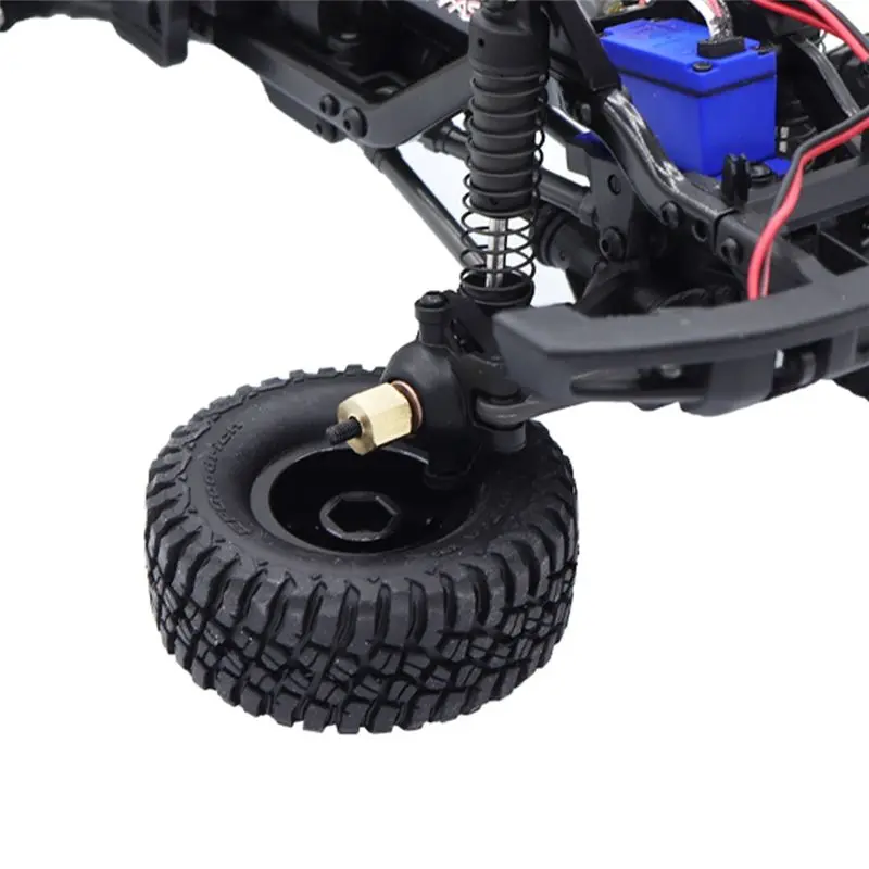 Compatible 4Pcs Brass Extended Wheel Hex Hub Adapter 9750 for TRX4M -4M 1/18 RC Crawler Car Upgrade Parts Accessories,2