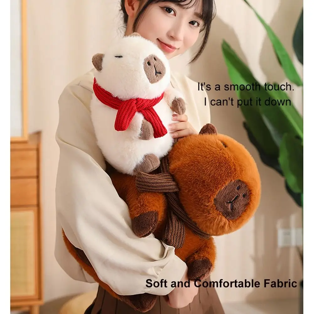 Peluche Kawaii Capybara PP en coton doux et moelleux, décoration de la maison, mignon, animaux en peluche, petite amie