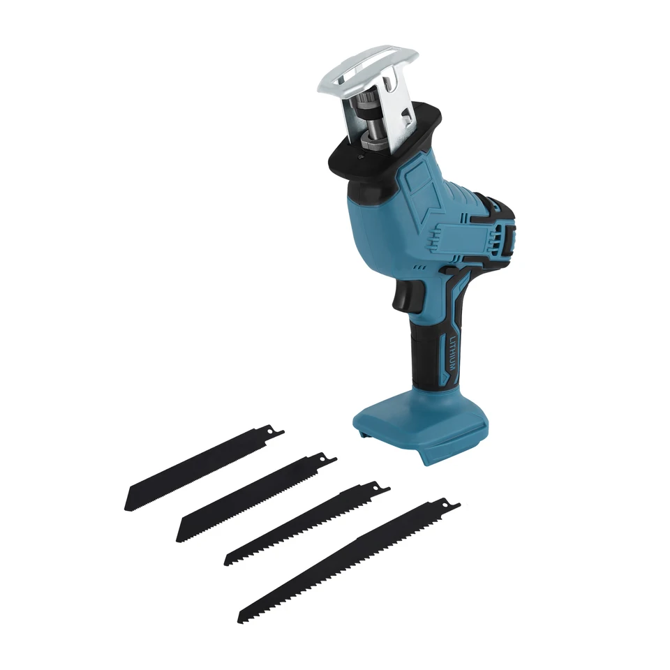 Cordless Reciprocating Saw with Blades for Cutting