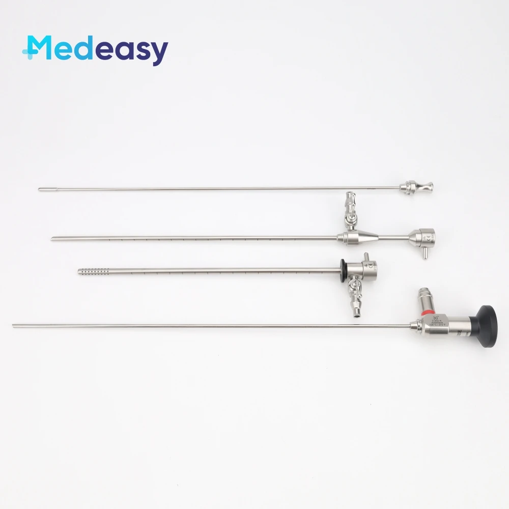 

Medical Uteroscope Surgical Rigid Hysteroscope Complete Set for Inspection 30 Degree 3x320mm