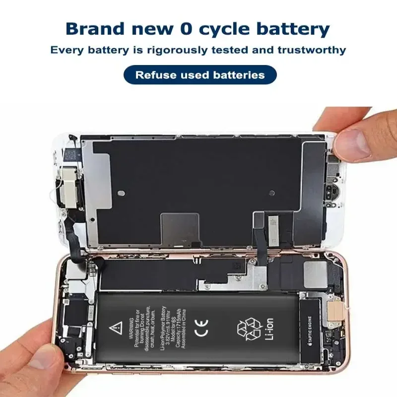 100% New High-Quality Battery for iPhone XS XR XSMAX Lithium Polymer Replacement Bateria for Apple iPhone X Battery Compatible