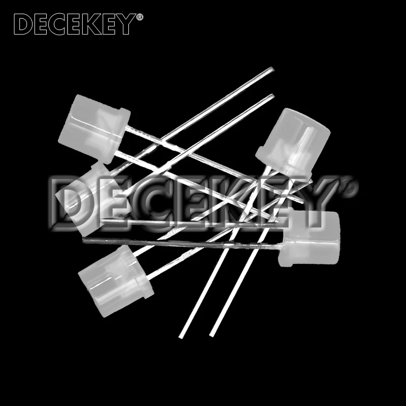 100pcs 5mm Flat Top White Red Yellow Blue Green Assorted Kit Lamp Diode LED Ultra Bright Bulbs Emitting Diodes F5 5MM DIY Light