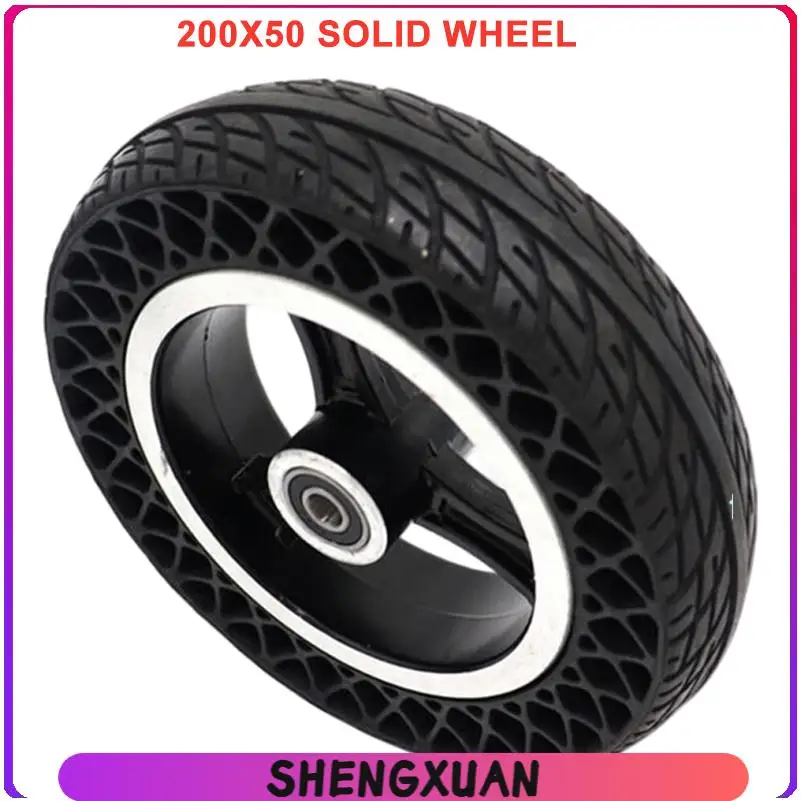 Electric Scooter Special 8-inch 200x50 Solid Tire with Wheel Hub Explosion proof Porous Honeycomb