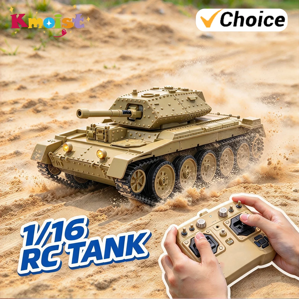 Large 1/16 Rc Tank Model 2.4G Radio Control Cars Full Scale Electric Remote Control Tanks Vehicles Toys for Boys Children Gifts