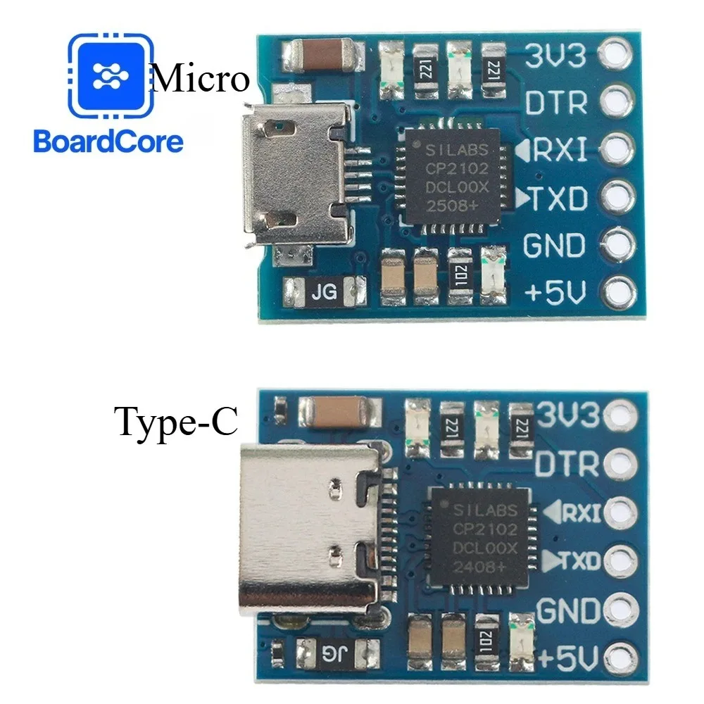CP2102 USB To TTL Communication Module Type-C/ MICRO 6Pin Serial Converter USB-to-serial Port Module UART STC Downloader