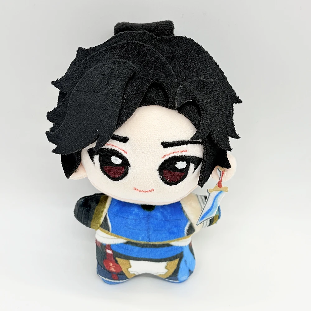 Game Overwatch Wuyang Cosplay Keychain Q Version Plush Cotton Doll Backpack Pendant Keyring Adult Collectible Accessories
