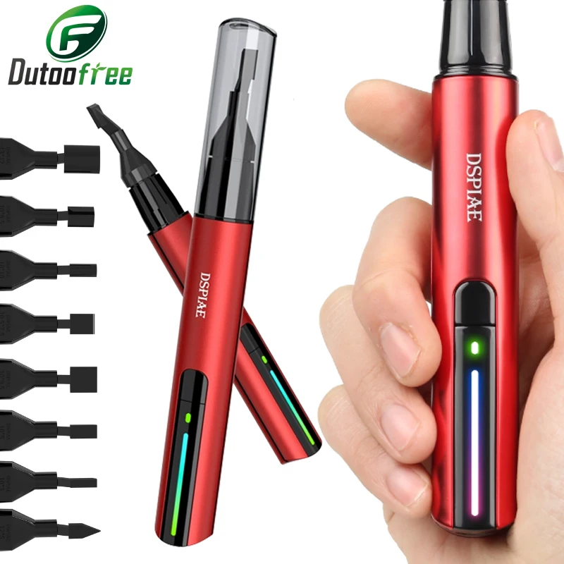 USB Charge Grinding Pen Plastic Model Reciprocating Sander DIY Electric 8PCS Sanding Heads Sandpaper Military Craft Tools