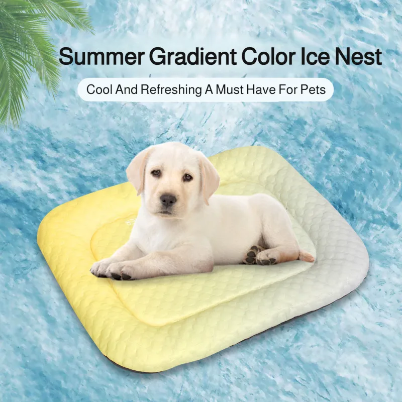 Dog Cooling Mat Summer Washable Pet Ice Pad Breathable Cat Blanket Sofa Car Sleeping Bed For Small Medium Large Dogs