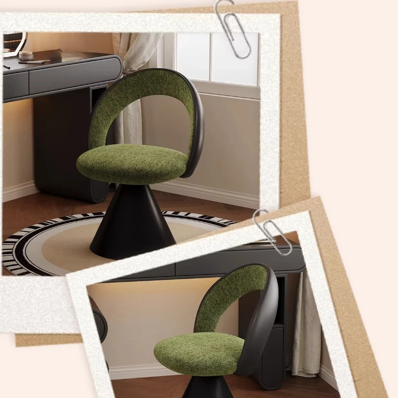 

Makeup stool household girls master bedroom rotatable dresser chair backrest premium manicure chair