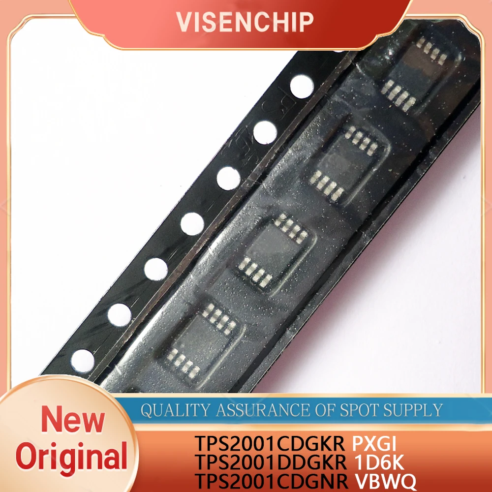 10pieces New Original TPS2001 TPS2001C TPS2001D TPS2001CDGKR PXGI TPS2001DDGKR 1D6K TPS2001CDGNR VBWQ MSOP-8