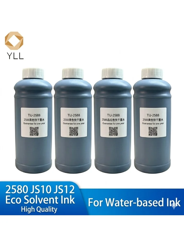 2588 JS10 JS12 Wkład atramentowy wielokrotnego napełniania 100/1000ML do drukarek 12.7mm 25.4mm, szybkoschnący atrament solwentowy do przenośnych drukarek ręcznych — zdjęcie produktu 7