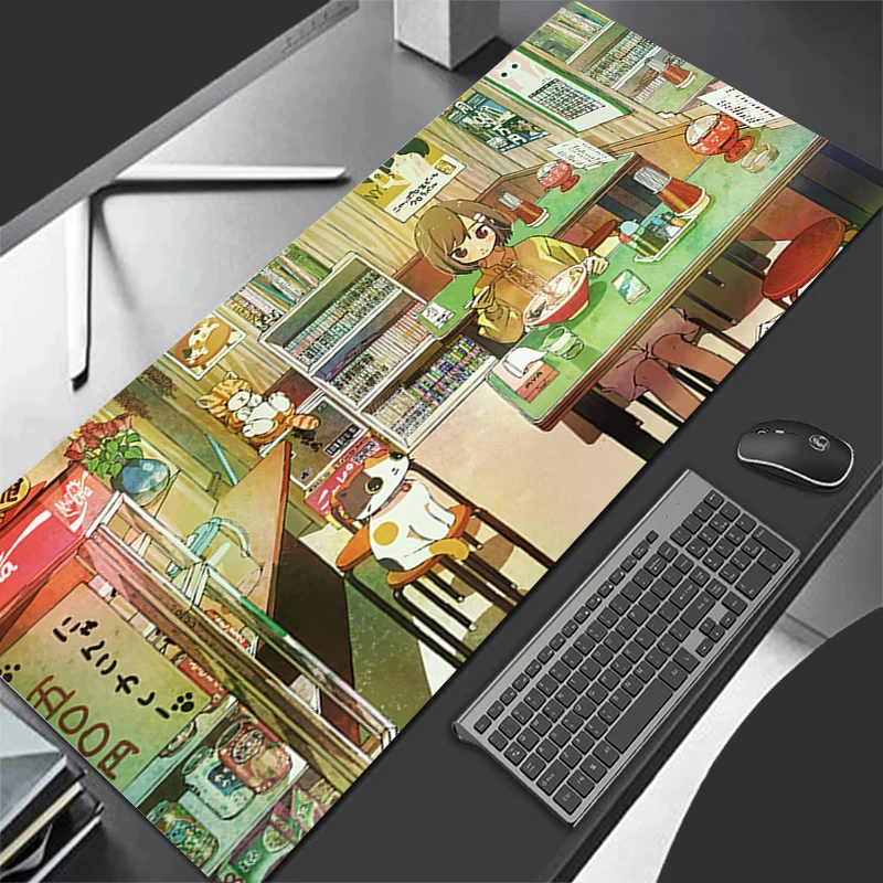 Tapis de souris dessin animé ville tapis de jeu en caoutchouc accessoires PC tapis de souris ordinateur Gamer tapis de souris tapis de bureau tapis étendu antidérapant