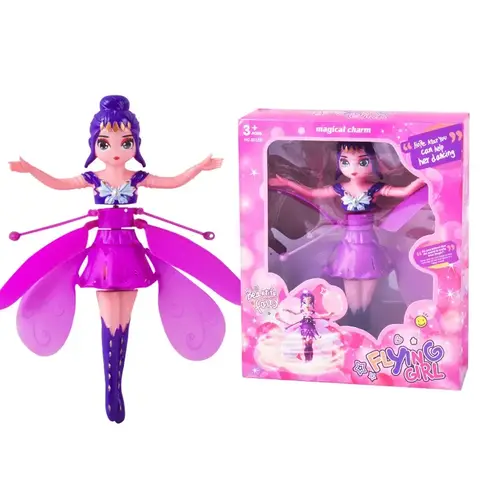 Little Princess Rotating Luminous Helicopter Doll Dancing Plane Gesture Induction Flying Toy Christmas Gift Holiday Gift