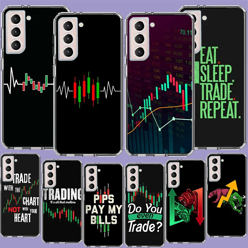 Day Trader Trader Trading Phone Case For Galaxy A14 A24 A34 A54 Samsung A02S A12 A22 A32 A42 A52 A72 A13 A33 A53 5G A03 A03S A23