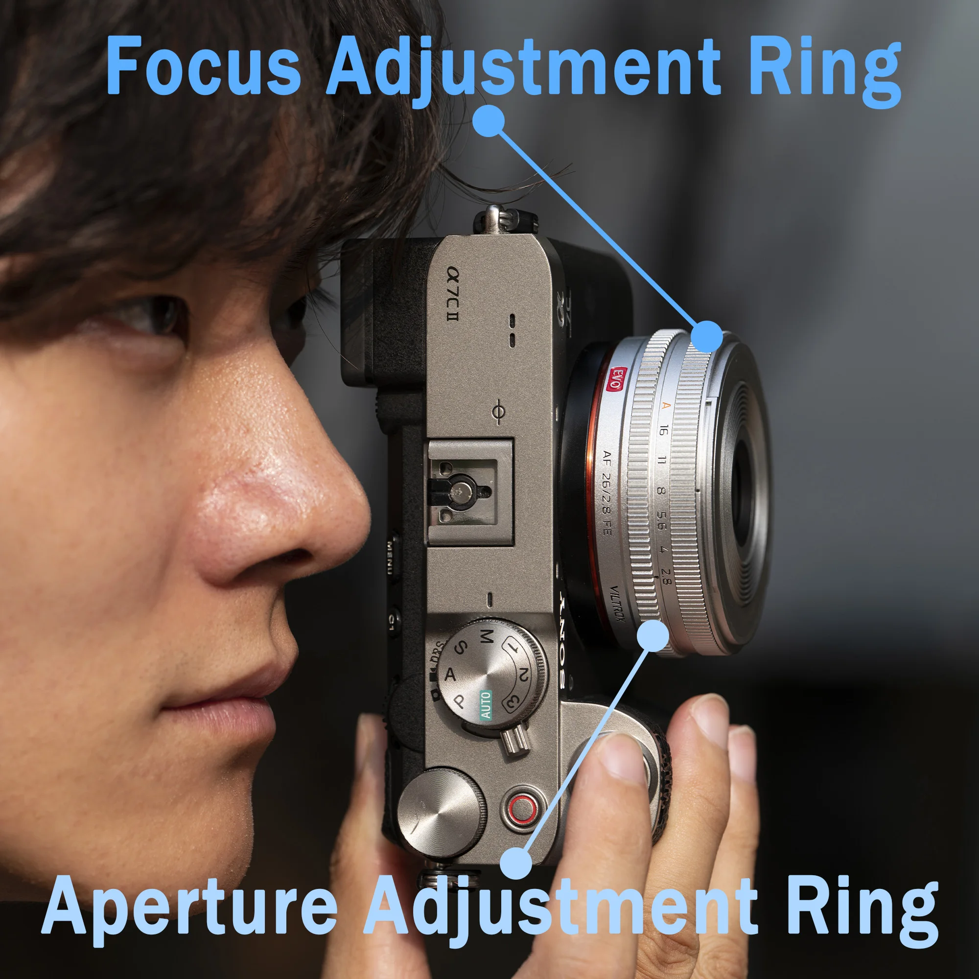 Viltrox AF 26mm F2.8 EVO Full Frame Pancake Prime Lens F2.8 STM Auto Focus Wide Angle for Sony FE Nikon Z Mount