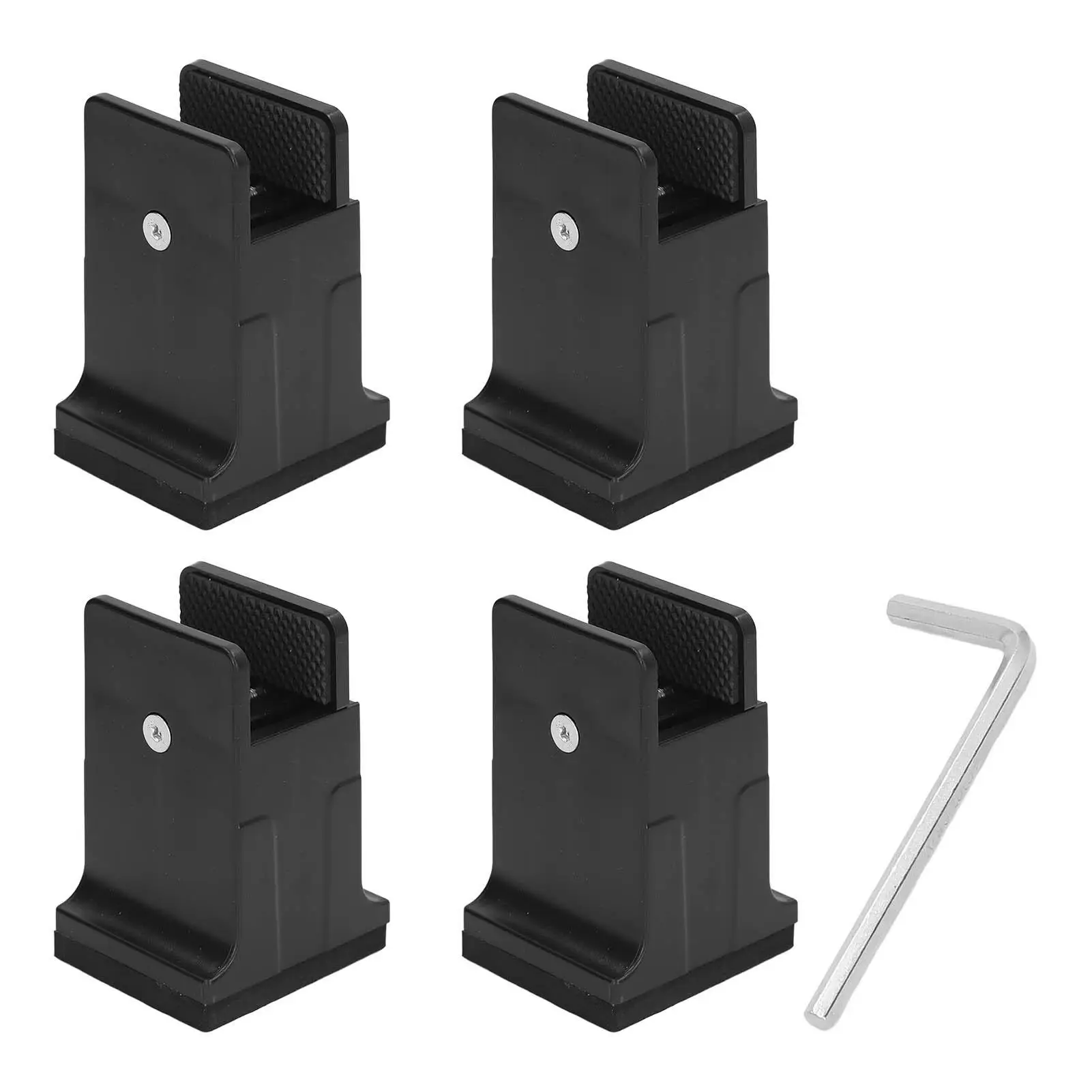 Adjustable Bed Risers -Anti-Slip Furniture Frame Lifters for office for cabinets , Space Saver.