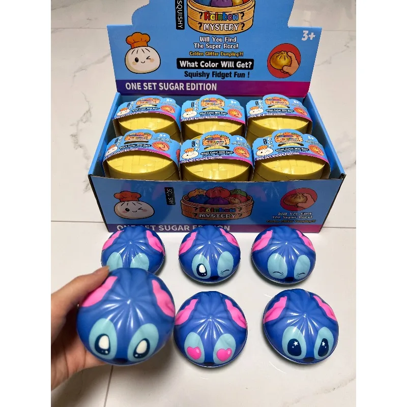 Multiple Expression Stitch Dumpling Blind Box Toy, Portable Fidget Squishy, Kid Party Favor Birthday Present - view 5