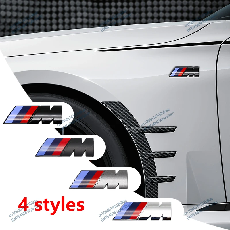 3D ABS M Logo Car Body Side Badge Body Rear Trunk Decor Sticker For All BMW M2 M3 M4 M5 M6 E46 E60 E90 E87 E53 E36 G20 F10 F30