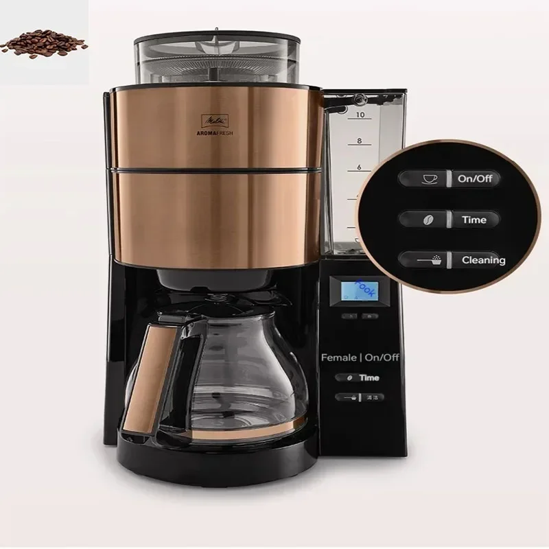 110V-240 German American for Coffee Machine Office Fully Automatically Leaks The Grinding Bean Home Small Semi -automatic Steam