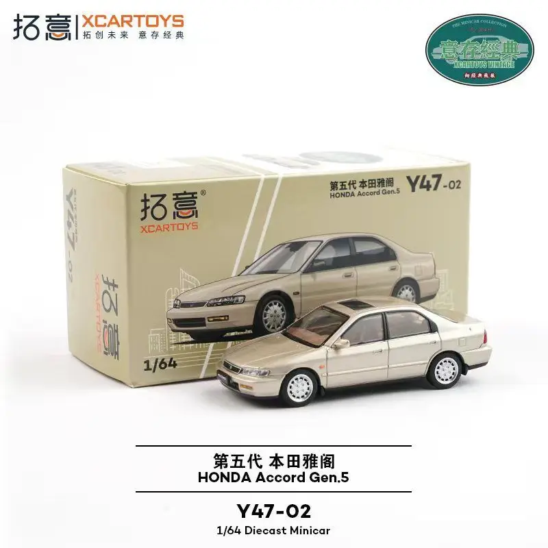 XCARTOYS 1 64 Scale Y47 02 Honda 5th Generation Accord Civilian Sedan Business Car Alloy Diecast Model Collection Decor Toy