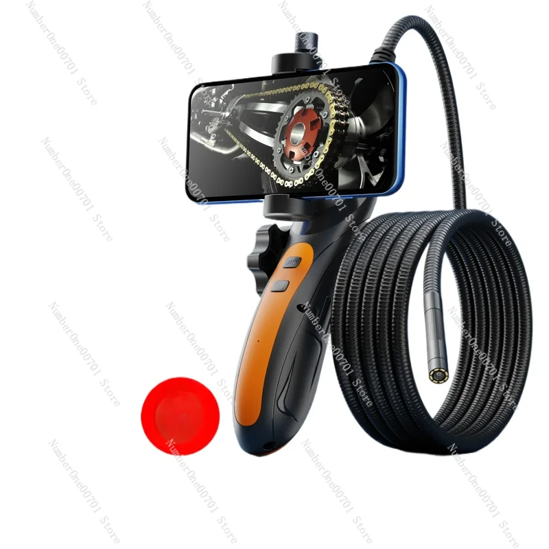 Endoscope 360 Degrees Turn-Able HD Camera Car Repair Industrial Pipe Mobile Phone Detector Twist Head