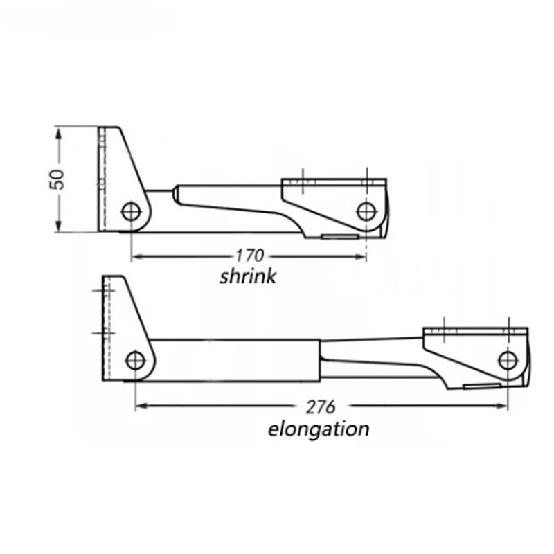 Rv Kitchen Counter Table Extension Bar Foldable and Retractable Skew Brace RV Retrofit Accessories Tilt Support Bar