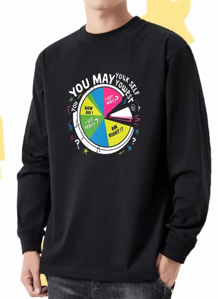 

Мужской пуловер, рубашка с графическим капюшоном, блузка, длинная футболка с графическим рисунком, цветное колесо, зимний пуловер на пуговицах, пуловер с принтом, толстовки y2k