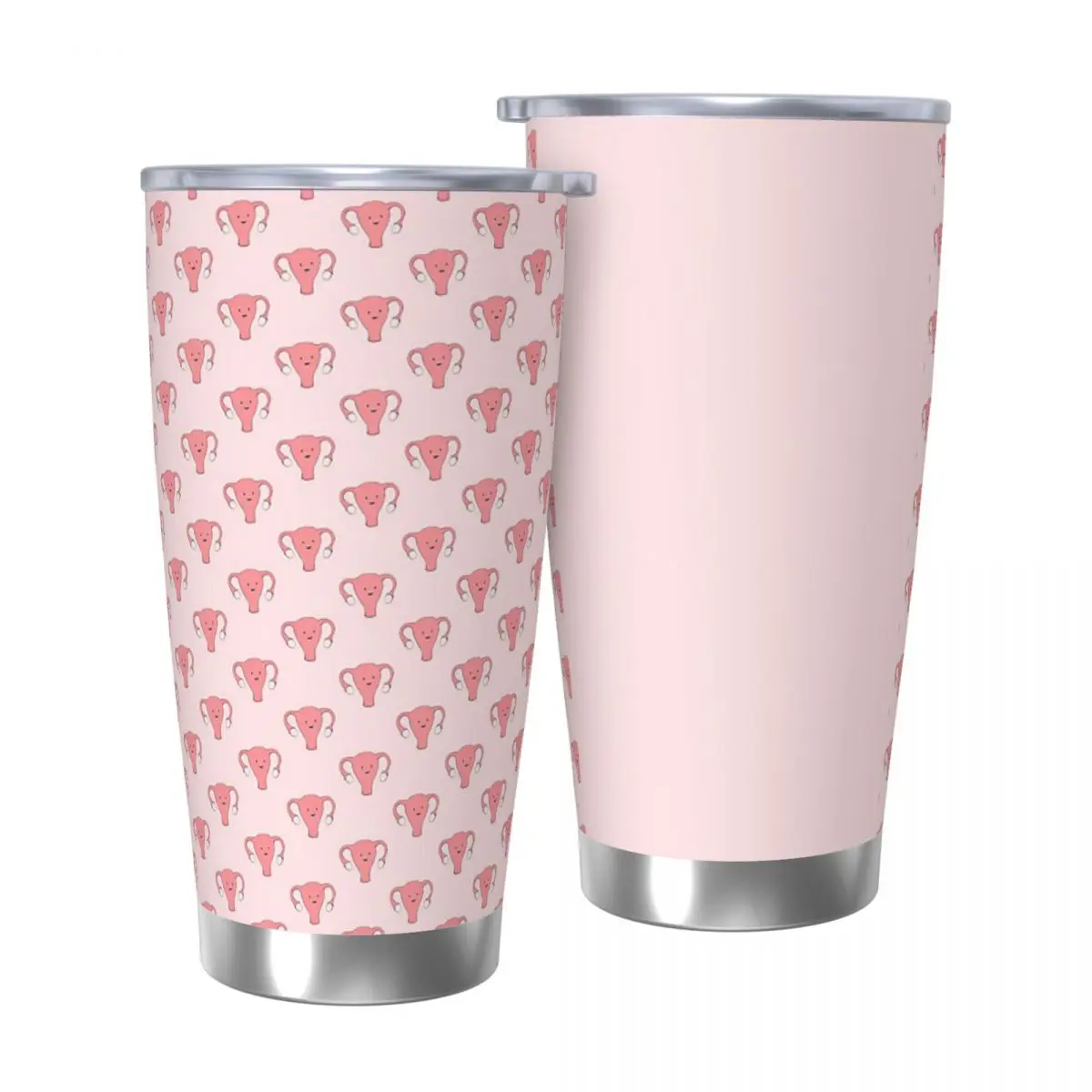 سلسلة الرحم - كوب من الفولاذ المقاوم للصدأ لعيد الرحم السعيد، أكواب معزولة من الفولاذ المقاوم للصدأ، أكواب حرارية باردة، قش مع غطاء 20 أونصة