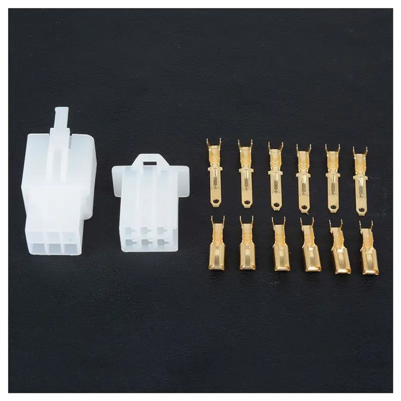 Classic-5 Box 2 3 4 6 Pin Plug Connector Flat Plug Motorcycle Scooter Car