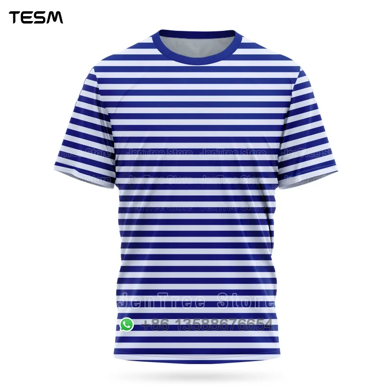 Men Retro Jersey T-Shirt Women Sports Top Children Casual Short-Sleeved T-Shirt High-Definition Printing Breathable Shirt