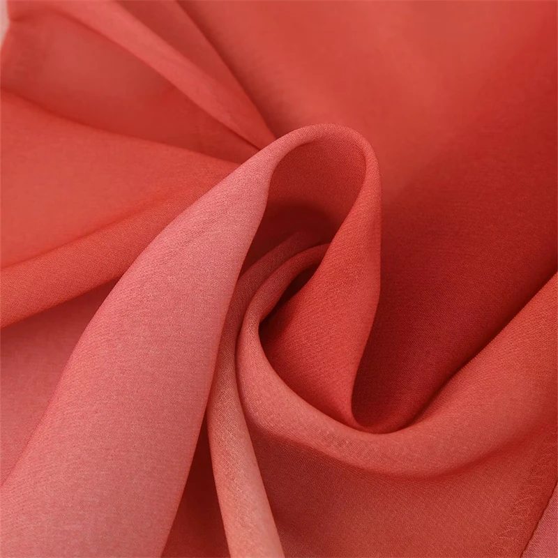 키안케티안 2025 신상 프랑스 스타일 우아한 스카프 칼라 타이다이 프린트 미디 드레스 섹시 백리스 슬림 새틴 A라인 스트랩 드레스