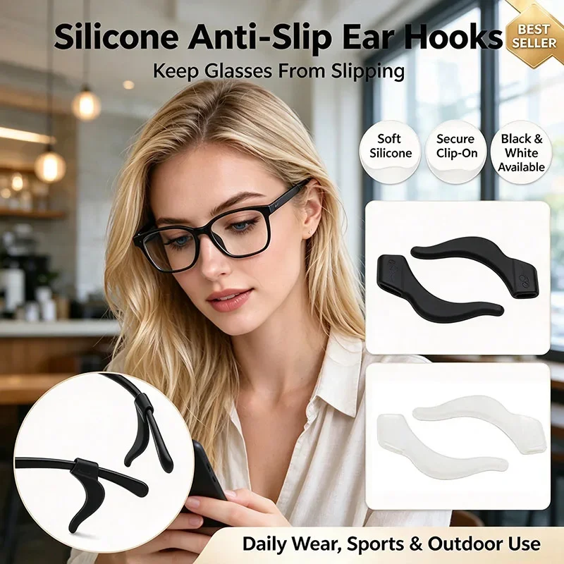 Rubber for Glasses Lenses Hooks Affirms Lenses for Ear Anti Slip Ear Grips Accessories for Lenses Do Not Fall YJFHT04