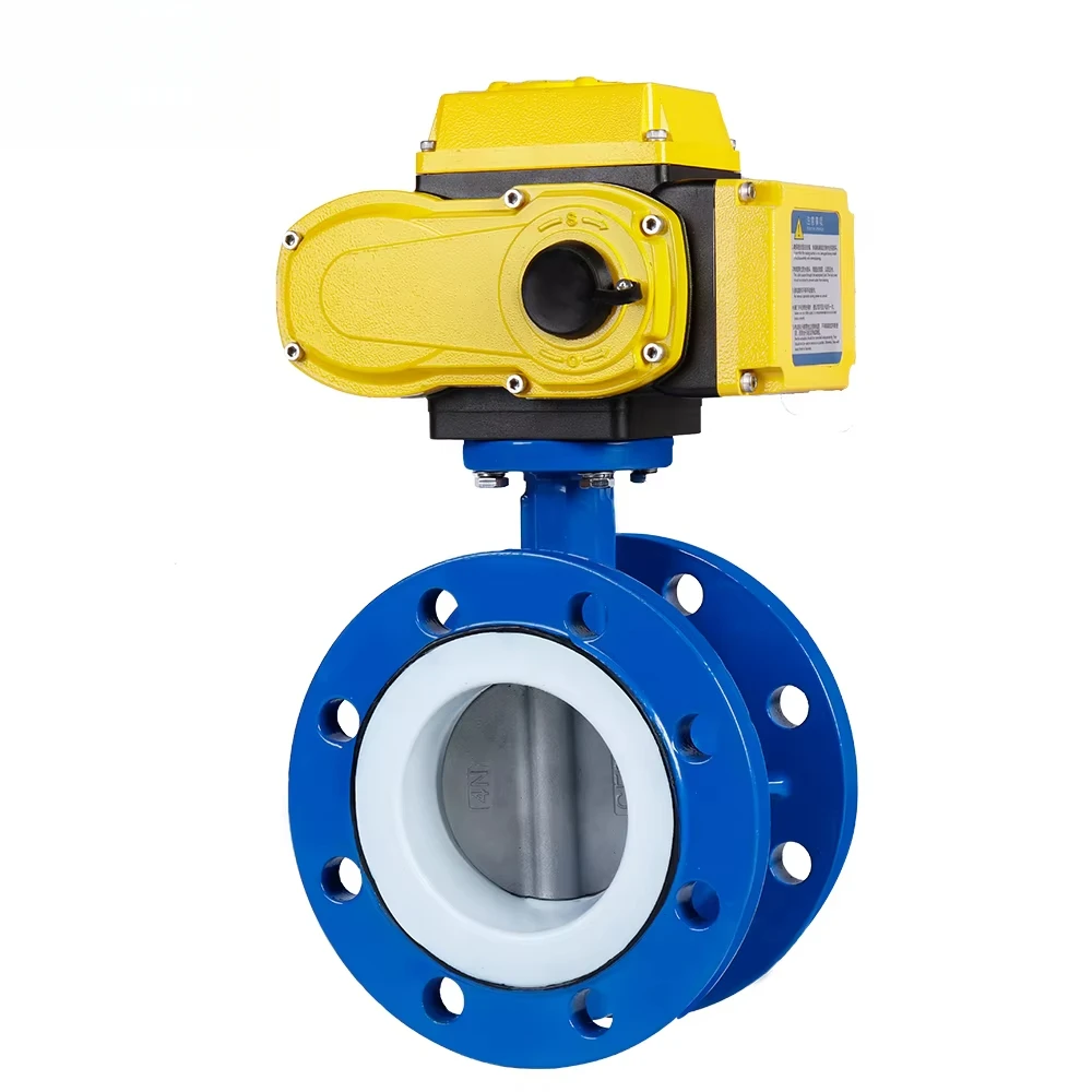 

Electric Ductile Iron Flanged Butterfly Valve with PTFE Seat CF8 Disc D941F-10/16Q for Water Control