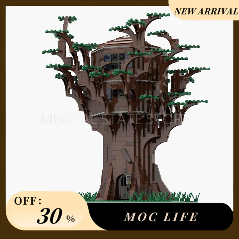 NUOVO 1835PCS Personalizzato MOC Casa sull'albero Building Blocks Tecnologia Mattoni FAI DA TE Assemblaggio Creativo Giocattoli Educativi Regali di Festa