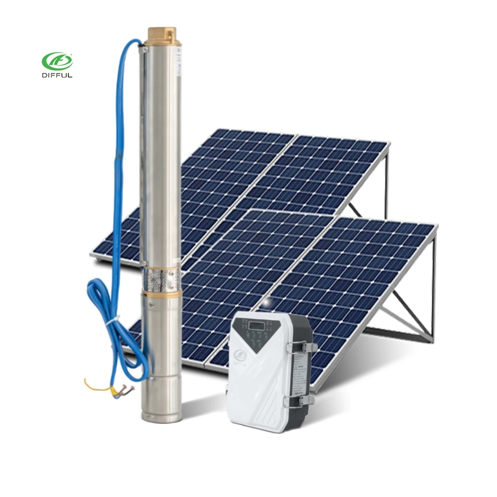 Solar Water Pump  Solar Pump 1hp  3 Inch Submersible Pump for Deep Water Well