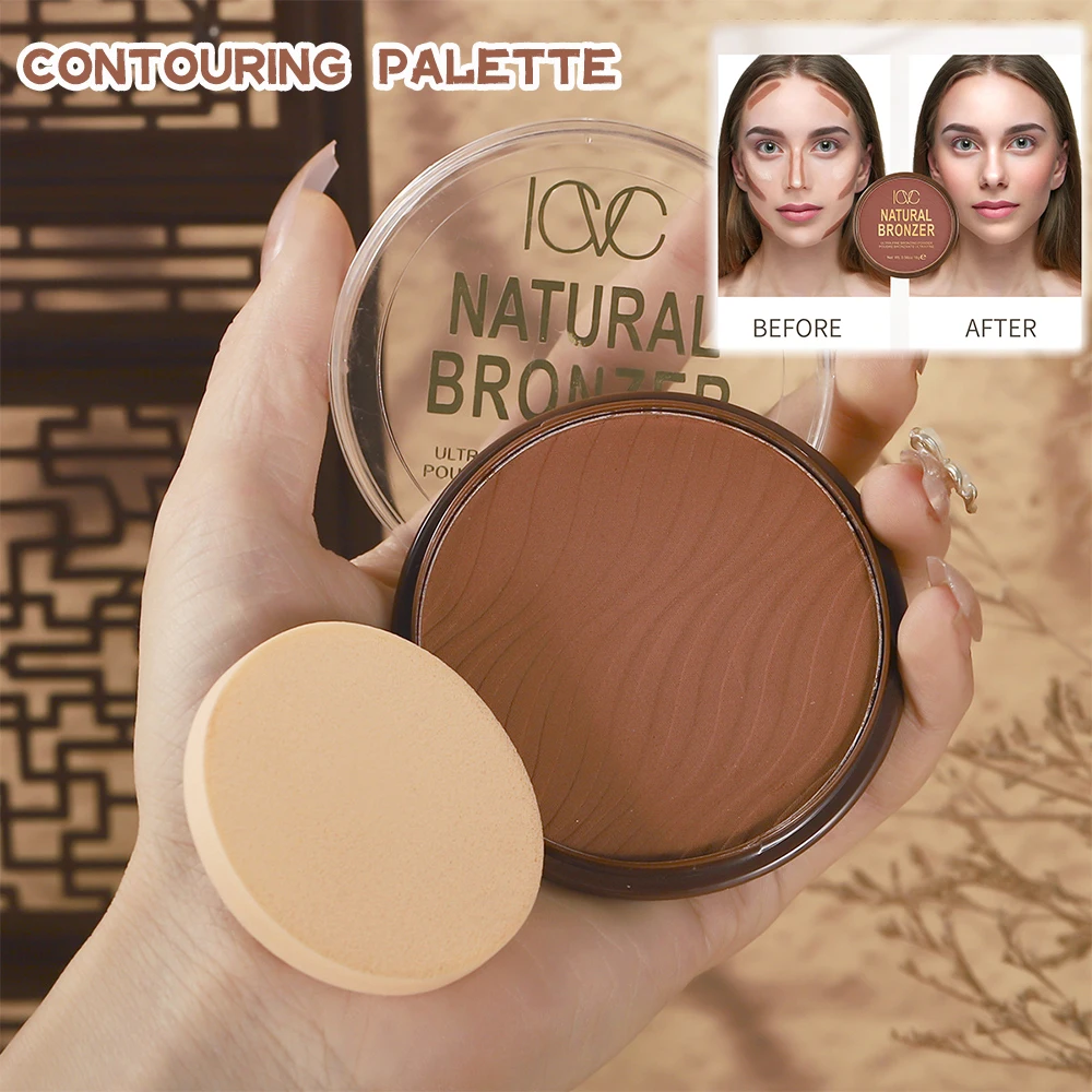 Face Brown Bronze Contour Palette Natural Shadow Three-Dimensional Face Contour Dark Powder Contour Palette Cosmetics