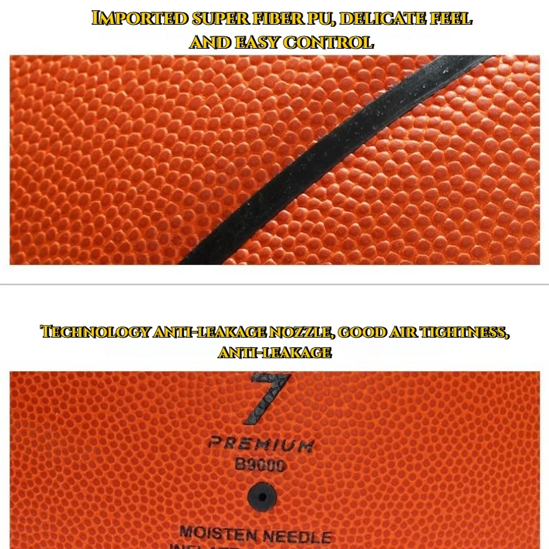 LI-NING LBQK033-1 Professioneller Basketball aus Mikrofaser für drinnen und draußen, OctoGrip, rutschfest, hoher Sprung, Team-Trainingsball