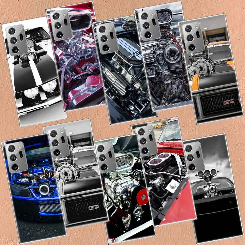 Racing Engine with Exposed Muscles Phone Case For Samsung A05S A04 A04S A14 A24 A34 A54 M11 M12 M21 M30S M31 M31S M51 M52 M60S