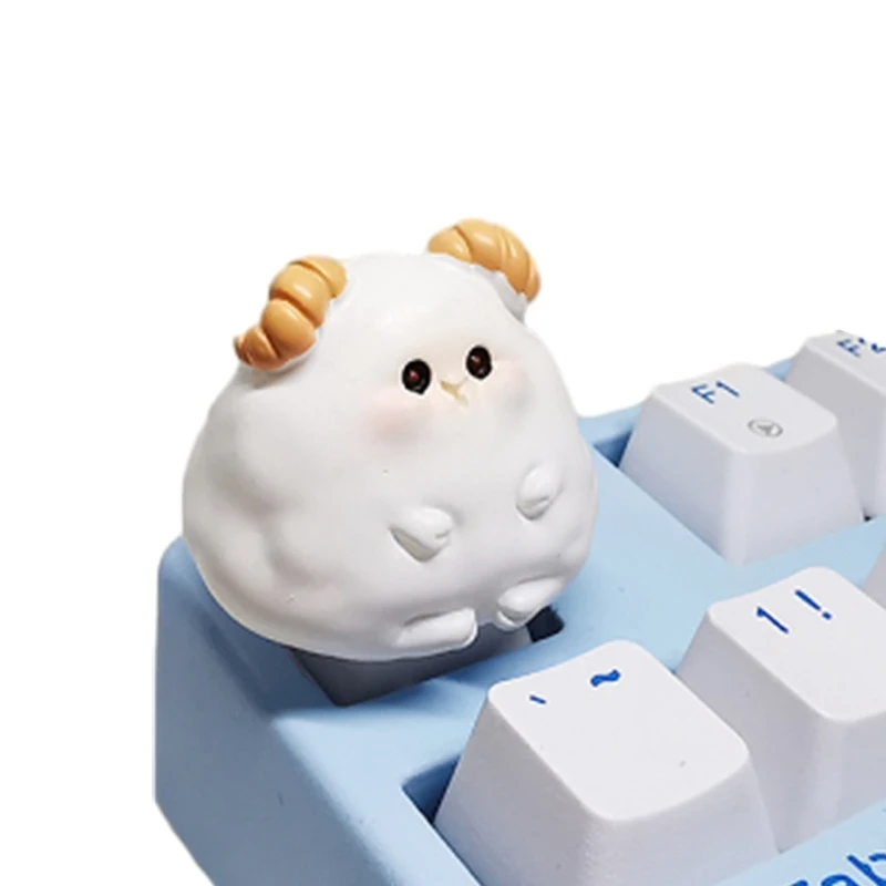 Chinese Zodiac Animal Keycaps 3D Leuke Dierenhars Keycap Voor Mechanisch Toetsenbord Keycap Vervangt 1PC