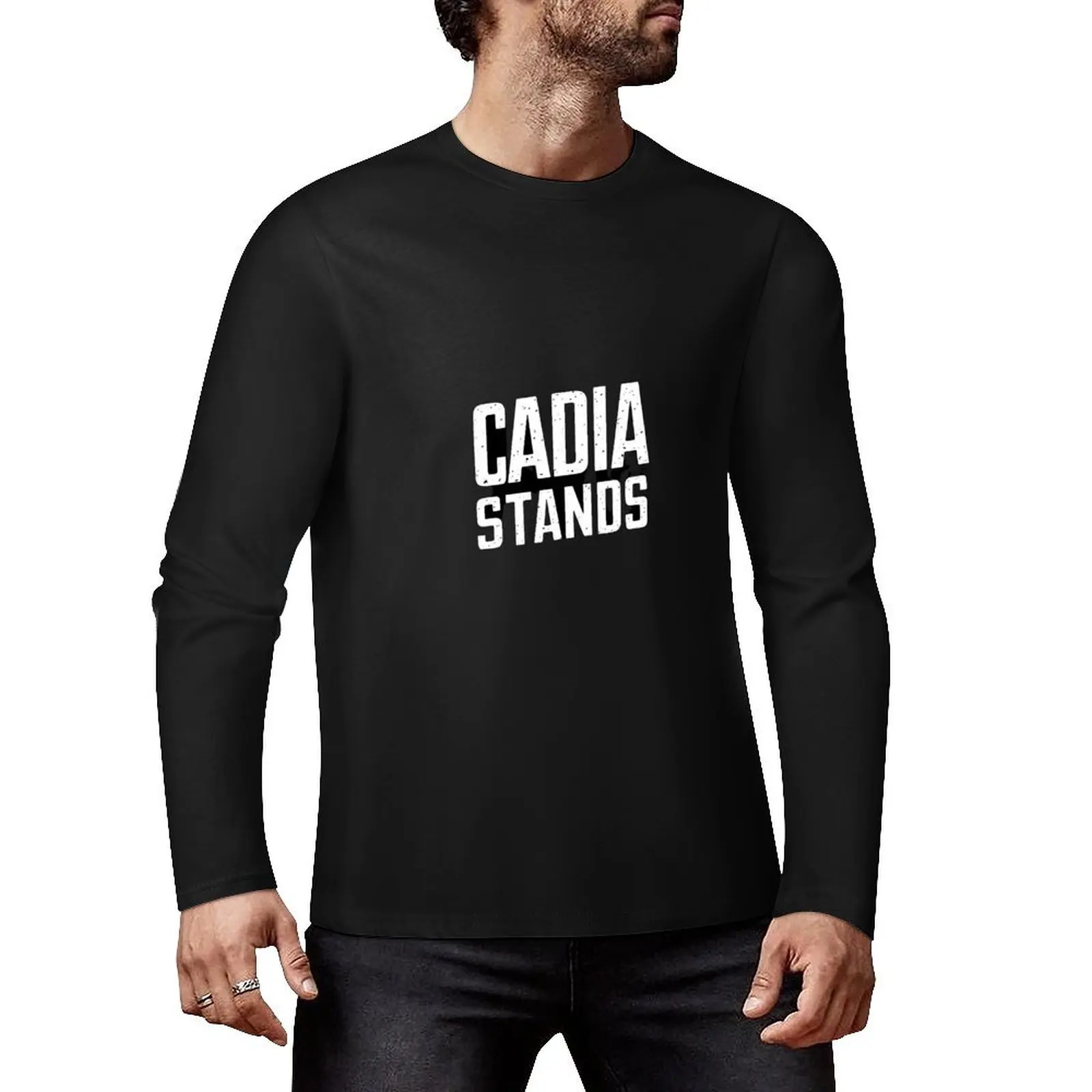 Cadia Stands Long T-Shirt boys t shirts black t blank custom design your own workout for men