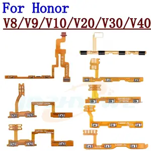 Bilashmart Power ON OFF Mute Switch Control Key Volume Button Flex Cable Honor V40 V30 Pro V20 V10 V9 V8 Replacement Parts