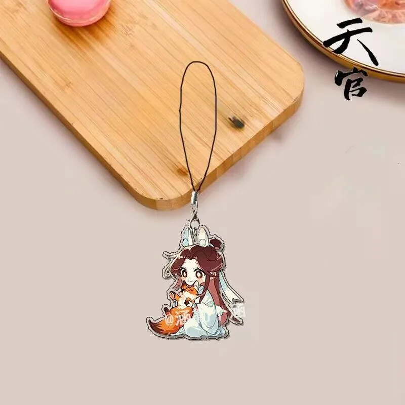 Anime Mo Dao Zu Shi Tian Guan Ci Fu Cute Keychain Hua Cheng Xie Lian Cosplay Phone Chain Bag Pendant Cartoon Toys Car Keyring