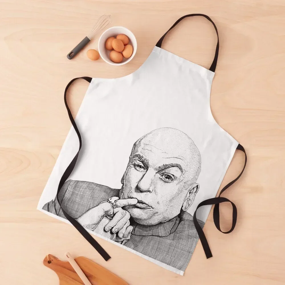 

Dr Evil Austin Powers Apron Woman Work beauty master New year's Cooking Apron