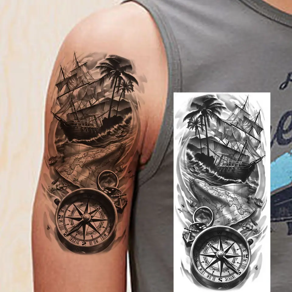 1 Sheet Bless Belief Faith Engraved Temporary Tattoos Family Love Tatoos Waterproof Realistic Fake Tattoo Stickers Long Lasting, image 12
