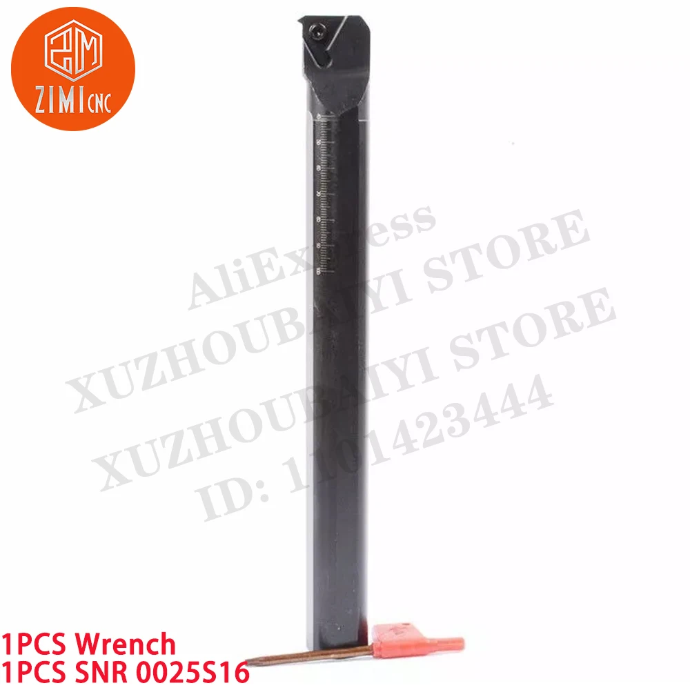 1PCS SNR 0025S16 Suporte de barra de mandrilar para torneamento de rosca Para inserto de carboneto de rosca 16IR Torno de metal CNC mecânico ferramentas de corte