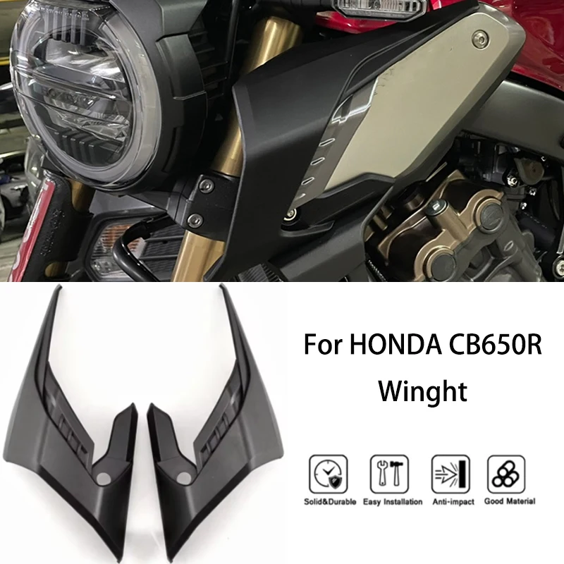 MTKRACING-Couvercle de garniture d'aileron pour Honda, WingPrintWinglets, déflecteur, accessoires, CB650R, 2018-2023