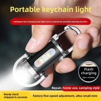 Portable Waist Hanging Keychain Light, Mini Flashlight, Multifunctional Emergency Button Light, Keychain Waterproof