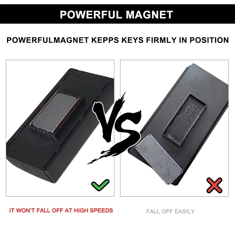 Magnetic Key Box Hide Key Outside Strong Magnet Spare Key Hider Secret Key Holder Under Car For Car Home Garage Office