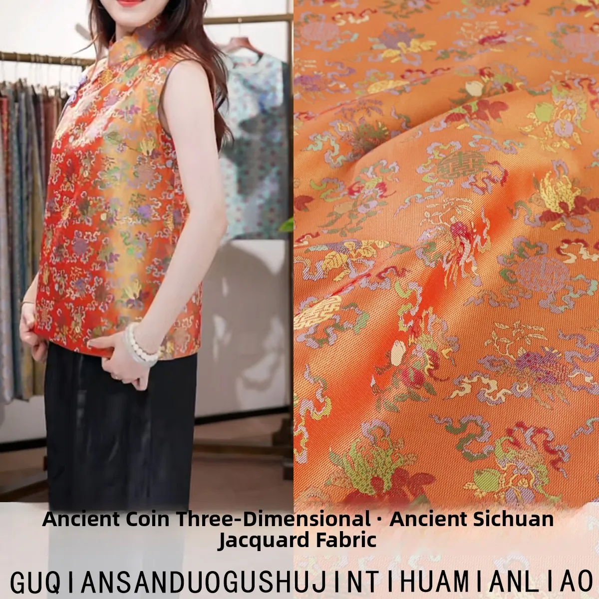 

Высококачественная ткань Dr Fabric r087 в старинном китайском стиле с традиционной вышивкой Саньно, хлопковый материал высокой плотности