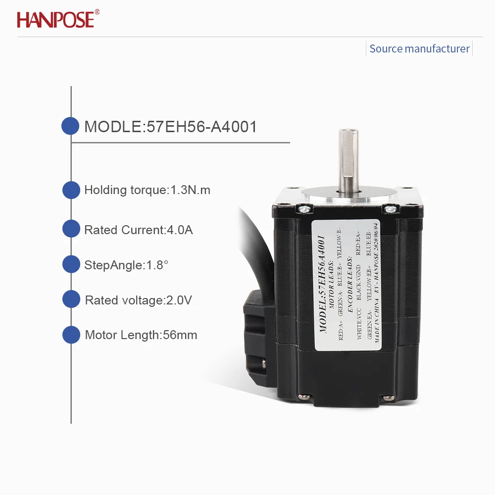 closed-loop stepper motor  NEMA23 57EH56+CL57 drive 4.0A 2.0V  real-time coordinate reading, no step loss, stable operation
